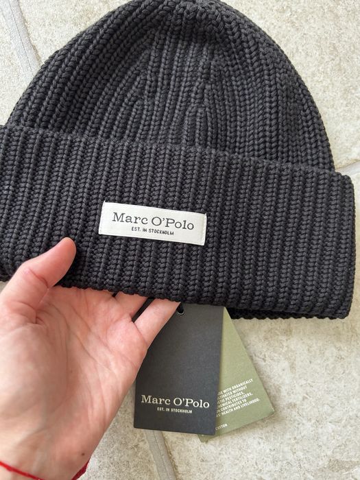 Чорна вязана шапка бавона Marc O Polo