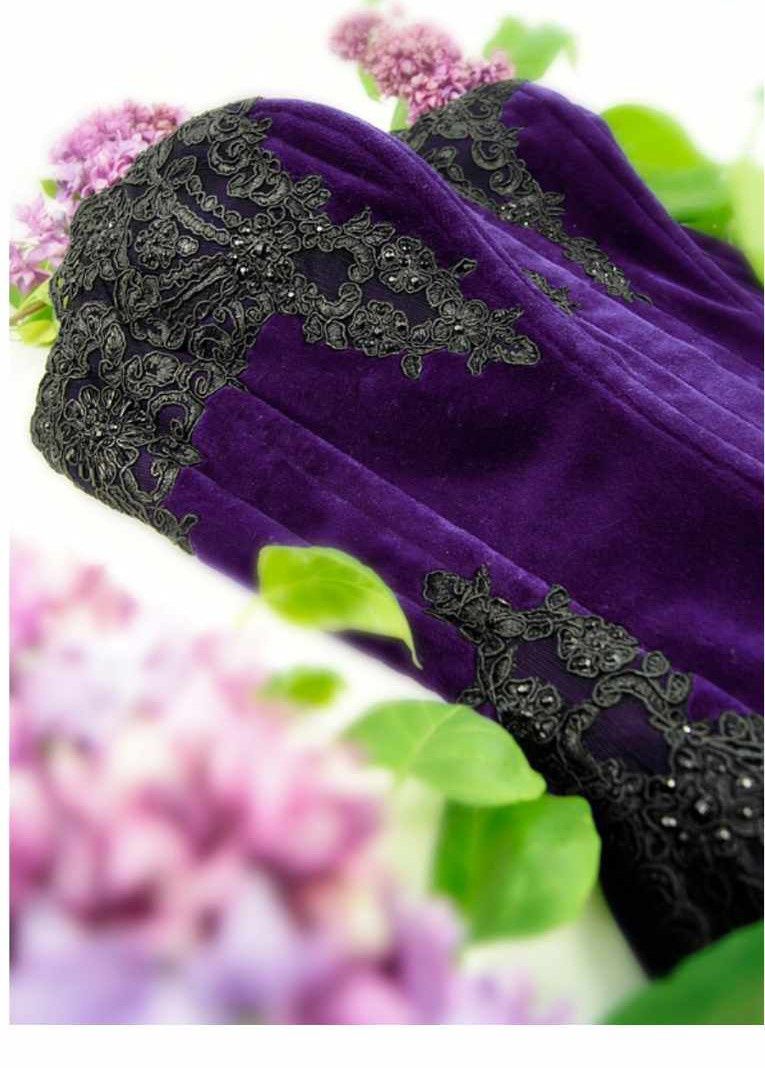 Gorset Owerbust Royal Violet XL od Paper Cats