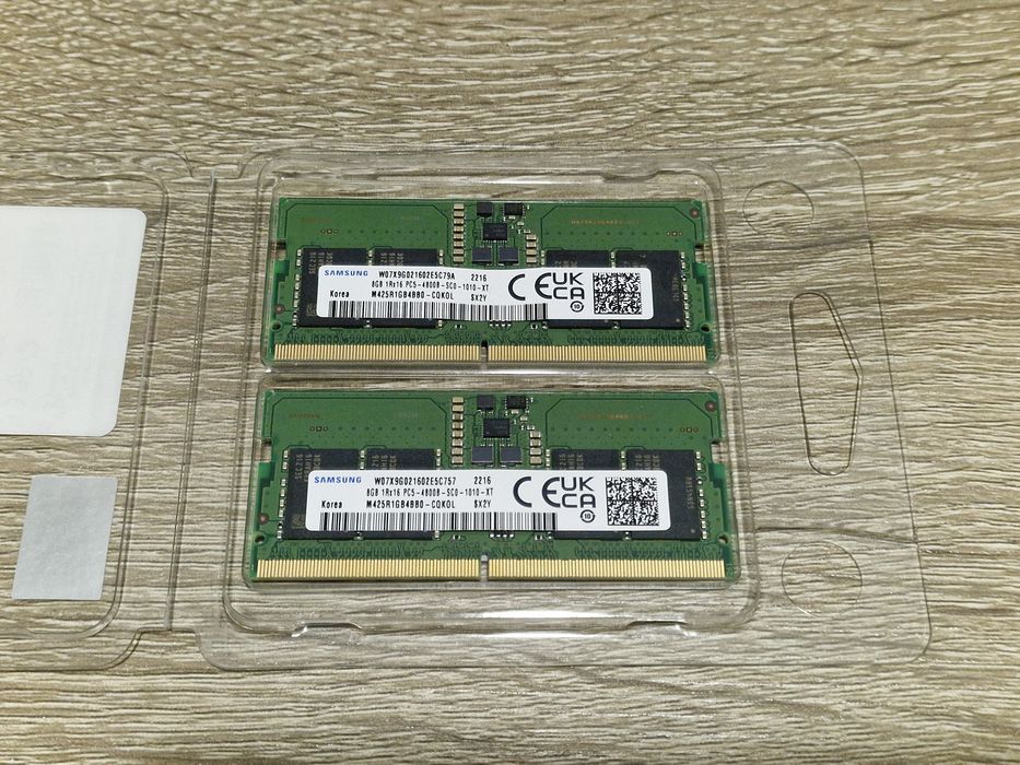 16 gb DDR5 оперативна пам'ять Samsung