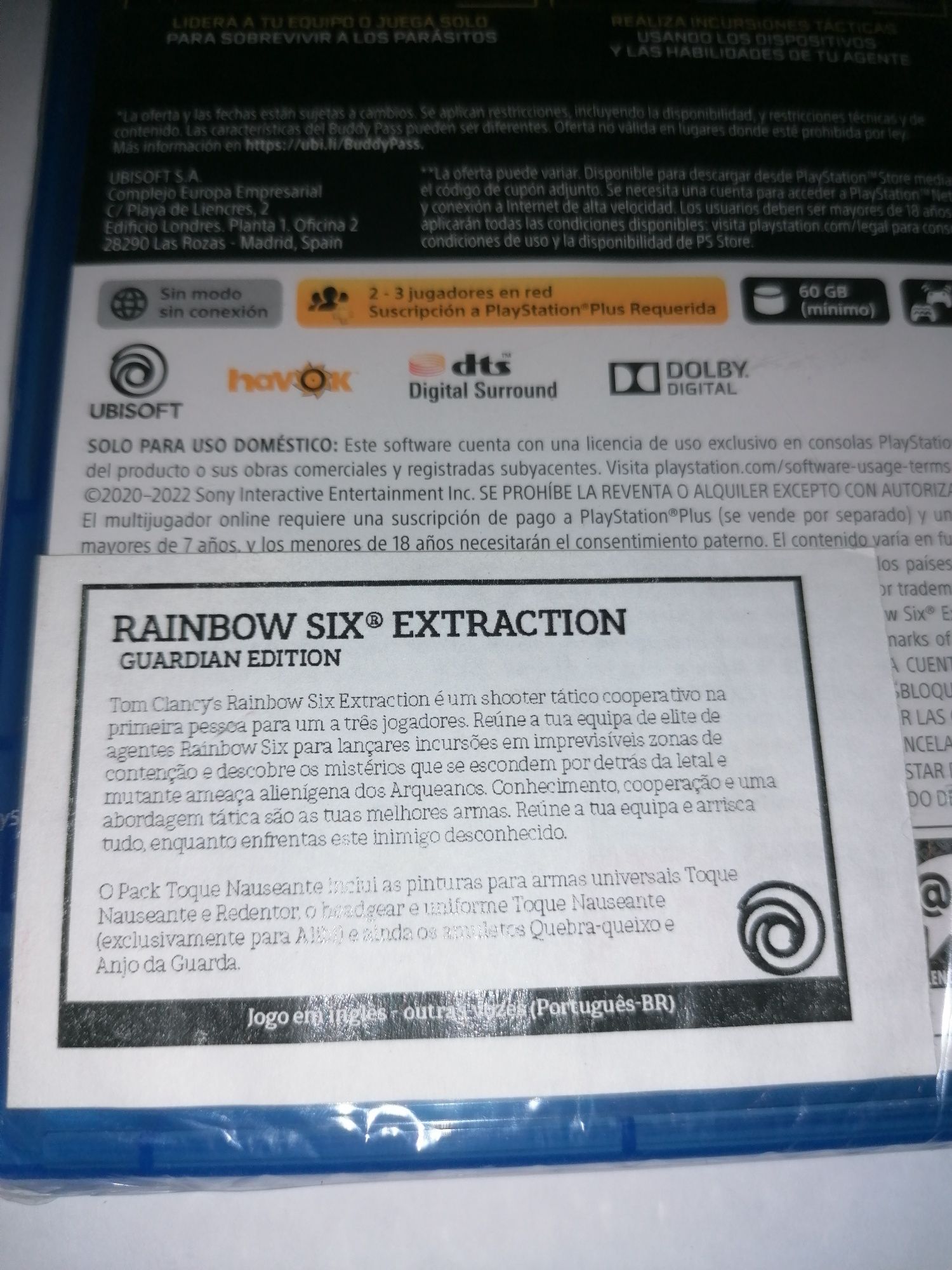 Rainbow Six Extraction PS5 Selado