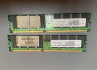Memória ram DDR 400Mhz 2x512Mb