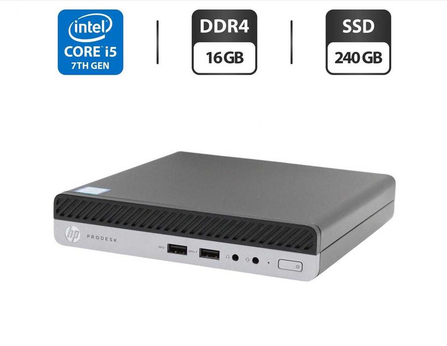 HP ProDesk 400 G3 USFF_i5-7500T_16 GB DDR4 _240GB SSD / Windows 11 Pro