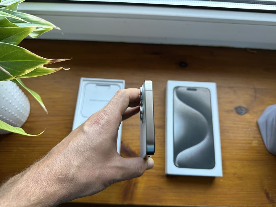  Apple iPhone 15 Pro Max 256GB Natural Titanium Jak Nowy! Bateria 91%