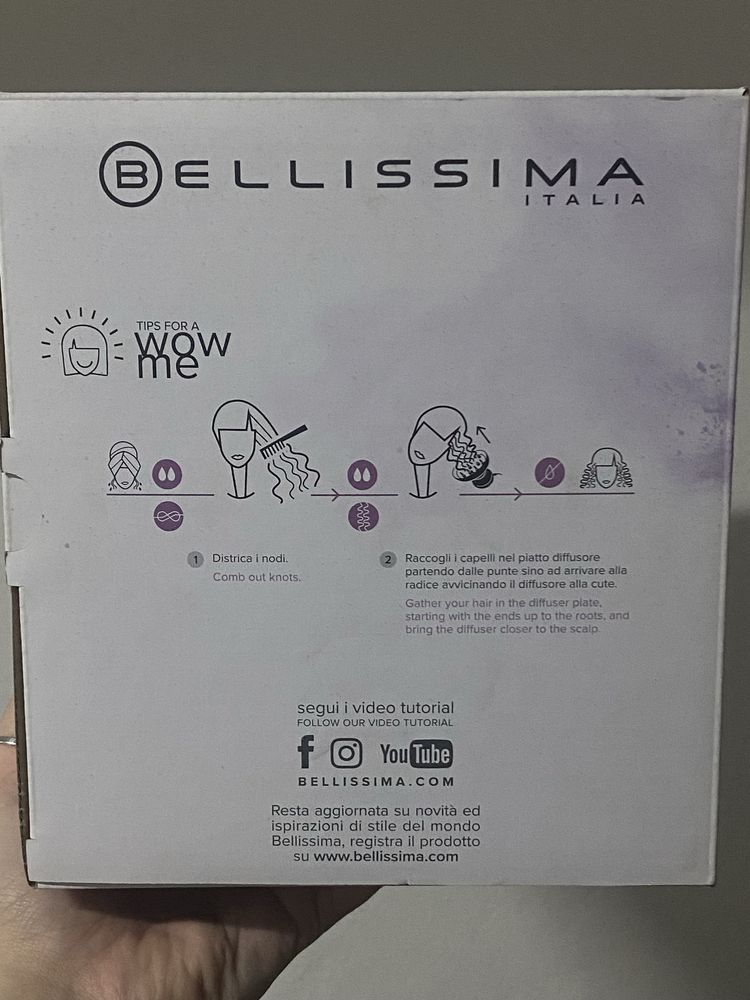 Фен для кучерявого волосся Bellissima Hair Dryer DF1 1000