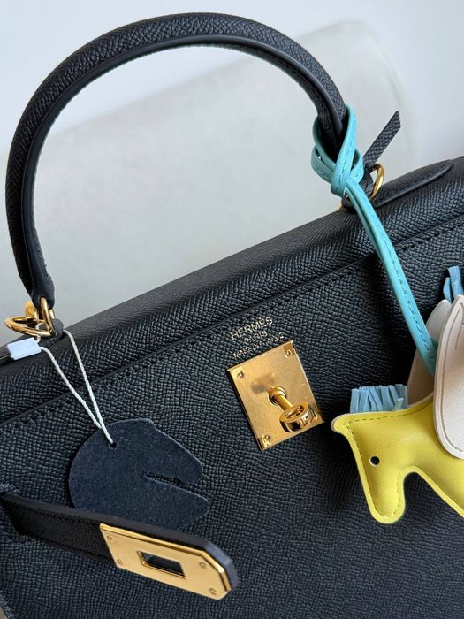 Сумка Hermes Kelly шкіра | чорна