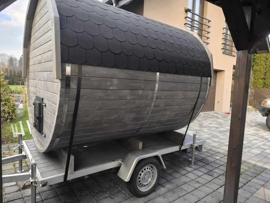 Sauna beczka 2,4mb mobilna