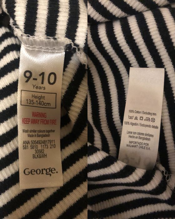 Футболка з вельветовою спідницею костюм на дівчинку George