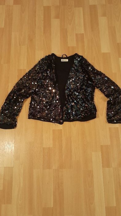 Sweter Żakiet z Cekinami Rozpinany Dziecięcy H&M