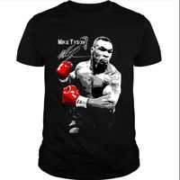 Koszulka XL Mike Tyson boks tshirt czarna boxing