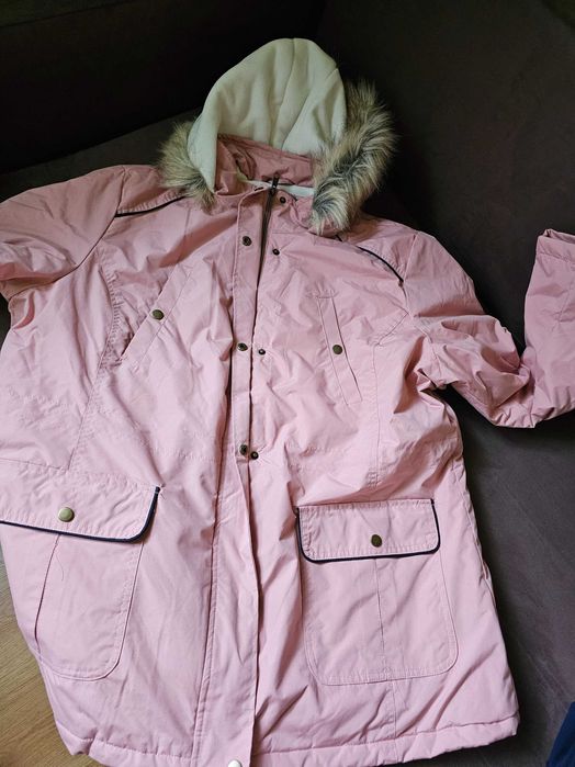 Ciepła zimowa kurtka damska atlas rozmiar 48-50