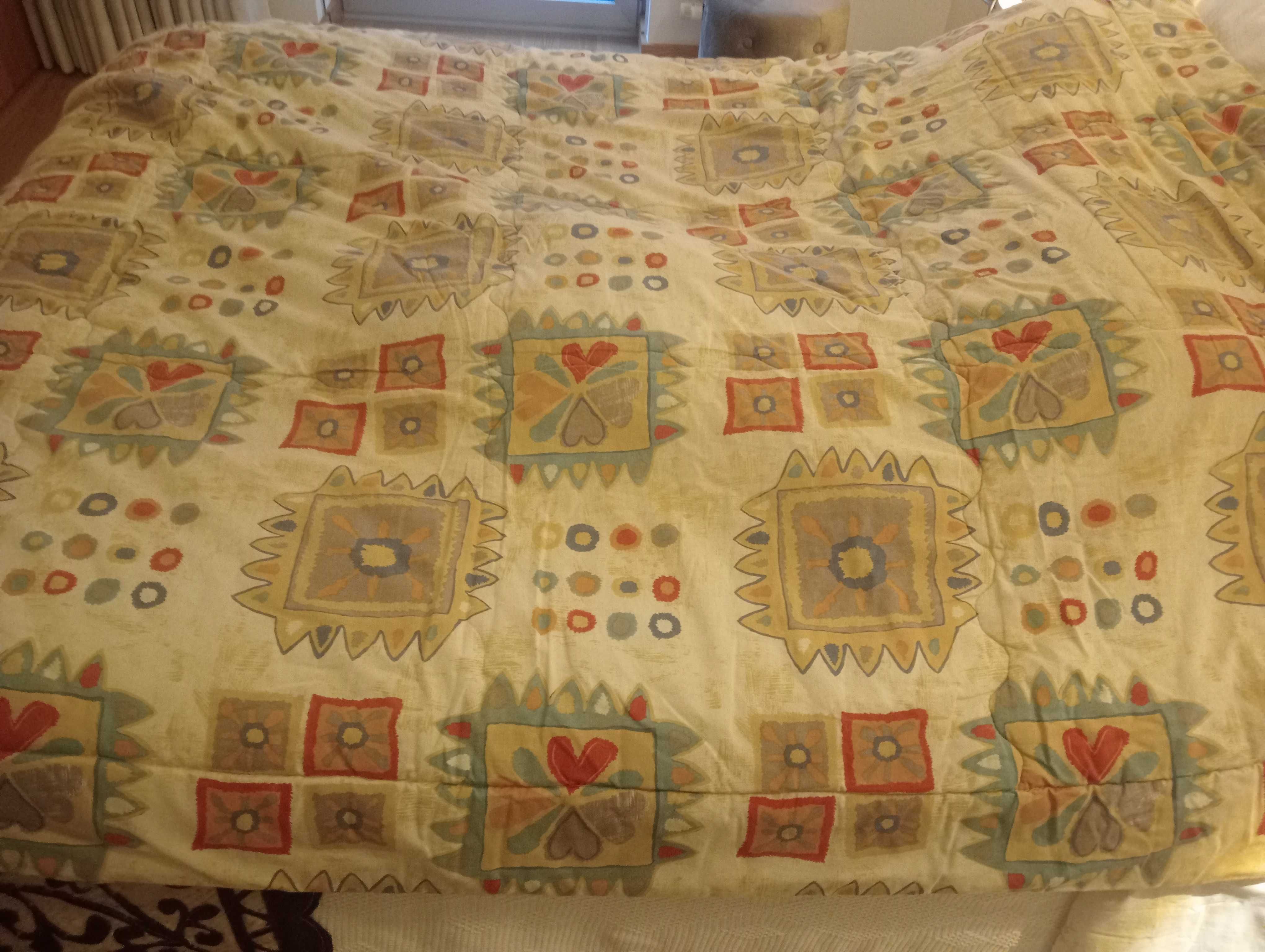 Edredom cama solteiro reversível 220x160 cm