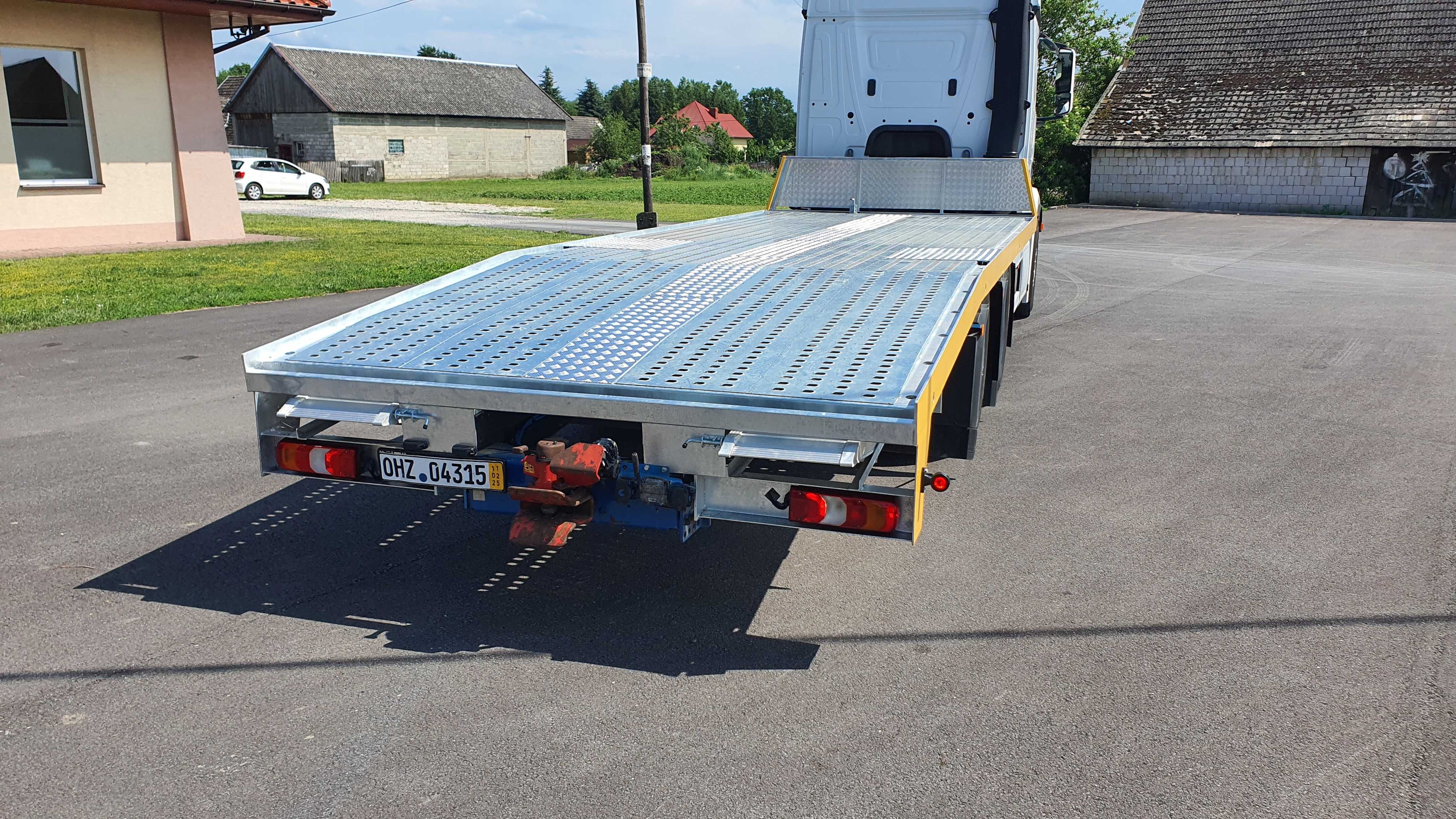 Najazd DMC 26 Ton zabudowa stalowa solidna laweta Mercedes Actros