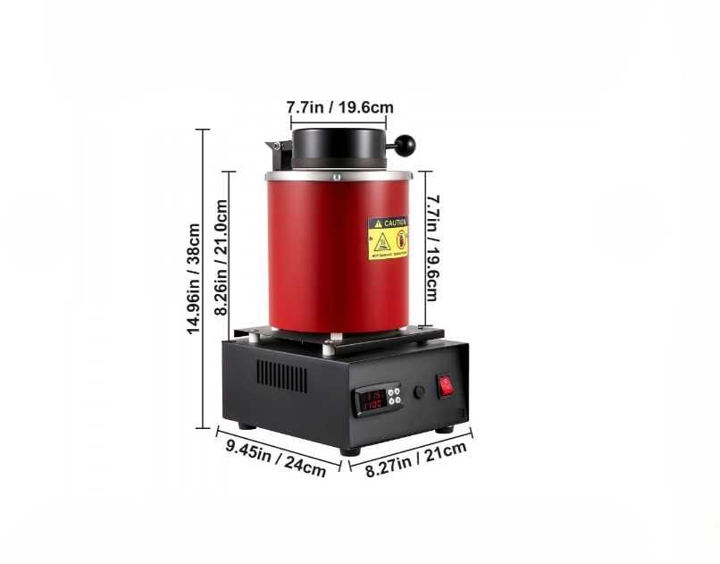 Profesjonalny Piec do Topienia Metalu 1750W