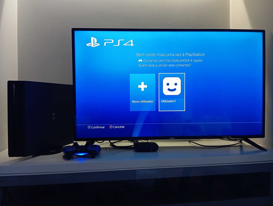 PS4 PRO 1TB 4K PlayStation 4 + comando (LER DESCRIÇÃO)