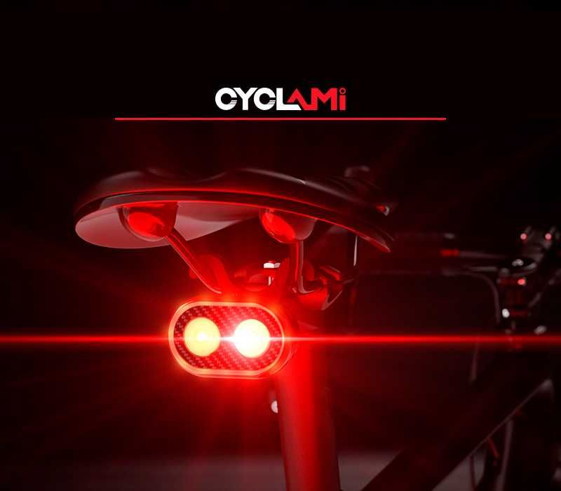 CYCLAMI CY200 600mAh! Задняя велофара, стоп-сигнал, габарит