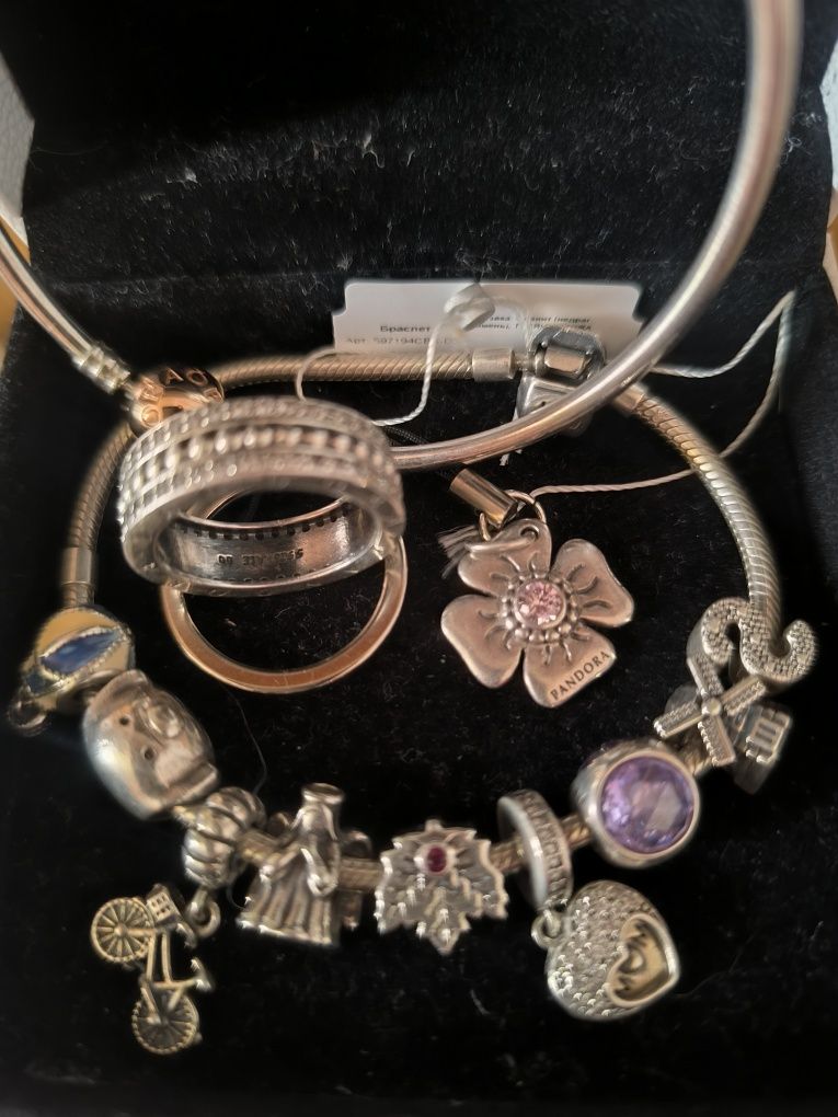 Шармы Pandora, кольцо, браслет оригинал