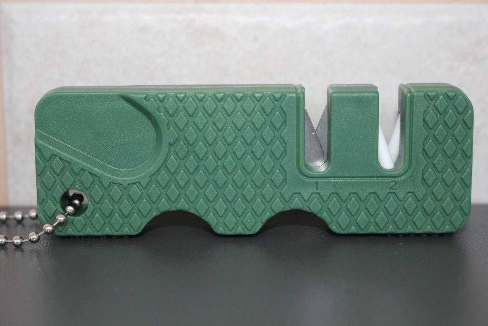 Точилка, точило для кухоних, туристичних ножів 2в1 вольфрам + кераміка