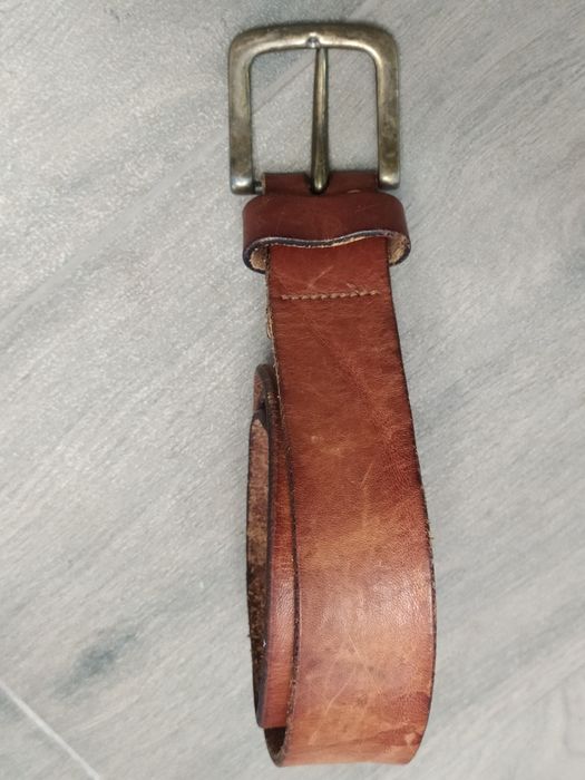 Ремень M&S кожаный 113/3,5см