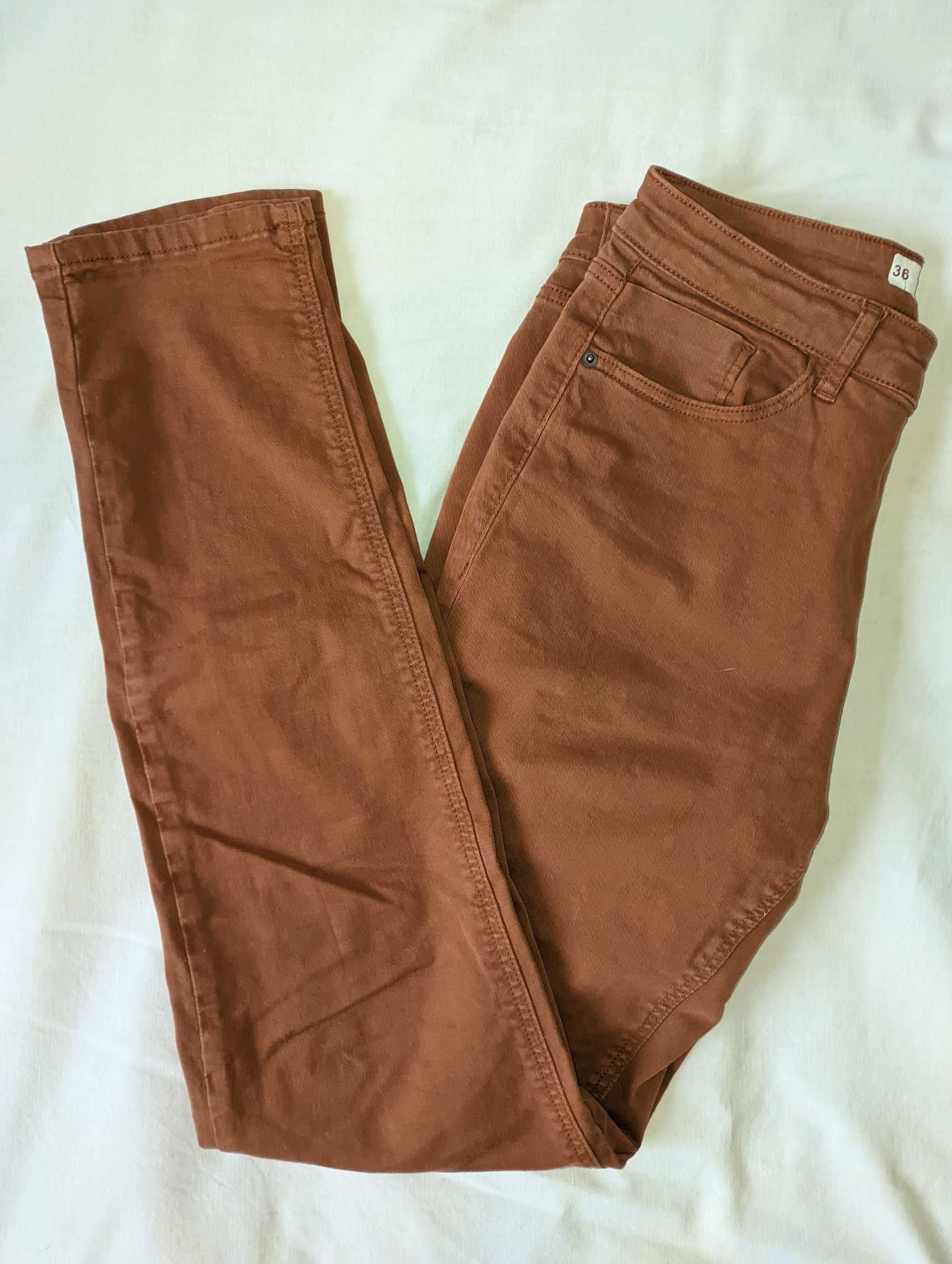 Хлопковые узкие брюки Kiabi джинсы узкачи