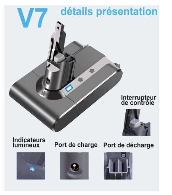 Bateria do Dyson V7