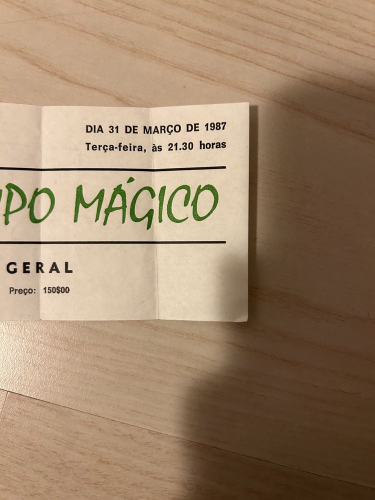 Bilhete Pirilampo Mágico 1987