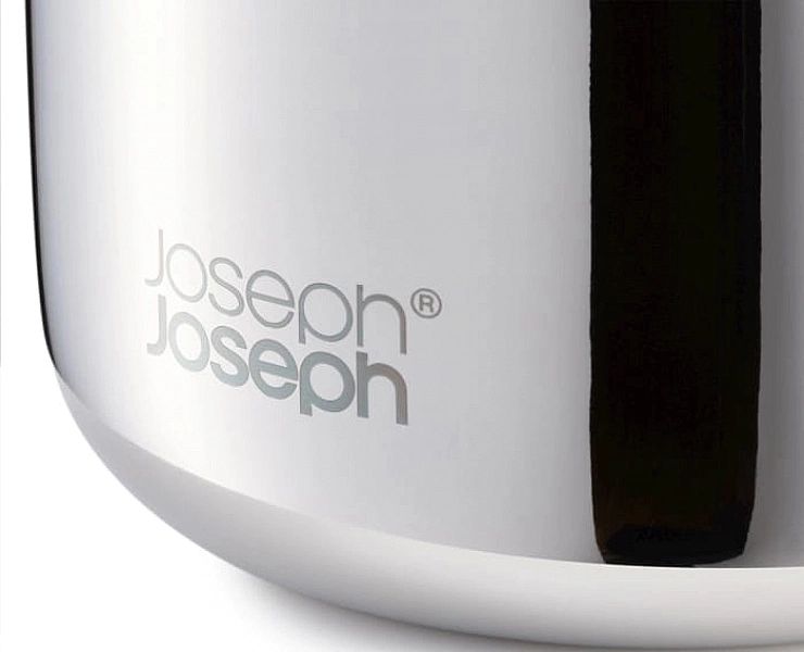 Organizer na szczoteczki EasyStore Luxe stalowy / Joseph Joseph