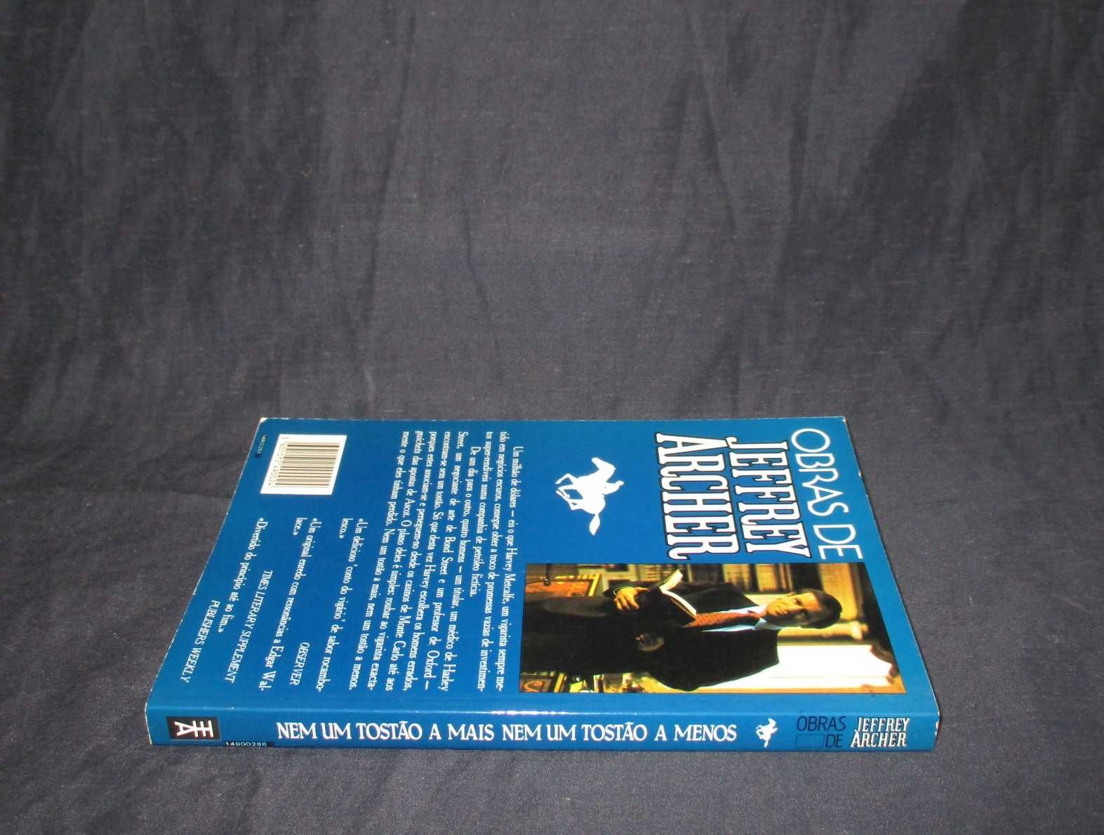 Livro Nem um tostão a mais Jeffrey Archer