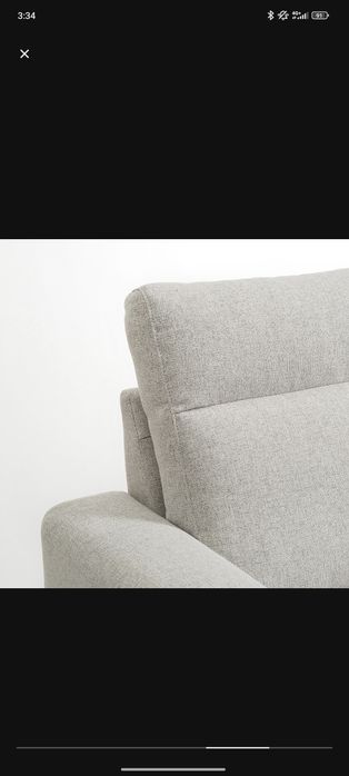 Sofá IKEA com chaise longue BOLLSTANAS Semi novo