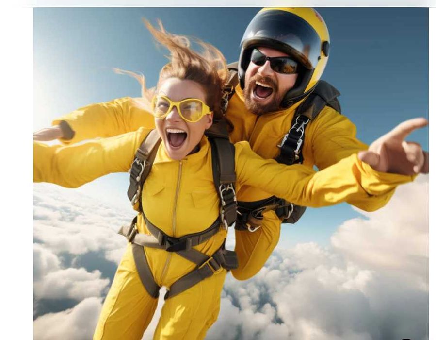 Skok ze spadochronem - pakiet PREMIUM filmowanie+zdjęcia - kamerzysta
