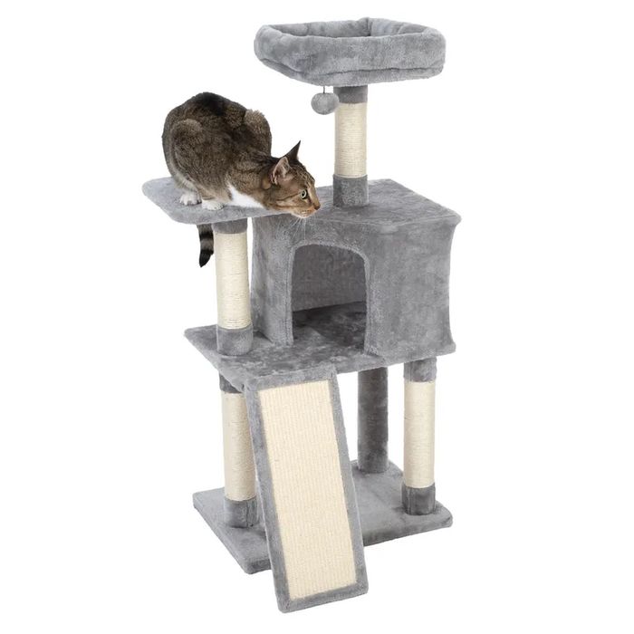 TIAKI Drapak dla Kota Shadow M 60x61x115cm Szary Średniej Wielkości