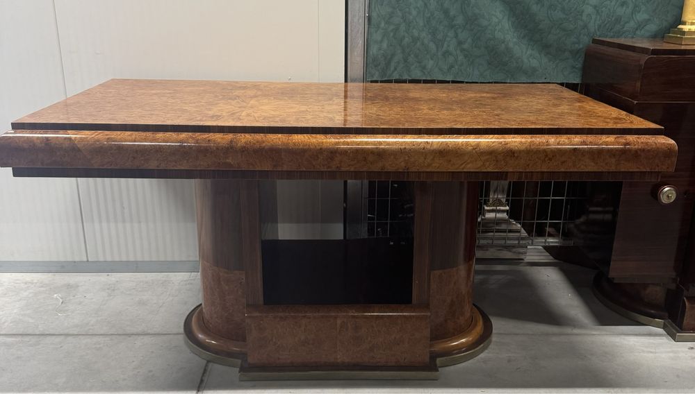 Komplet ArtDeco stół i bufet palisander - czeczota lata 30’ XX.