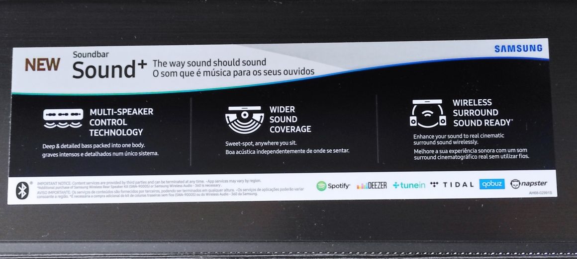 Soundbar Samsung MS-550 jak nowy, z Wi-Fi, USB, BT, HDMI, Optical,