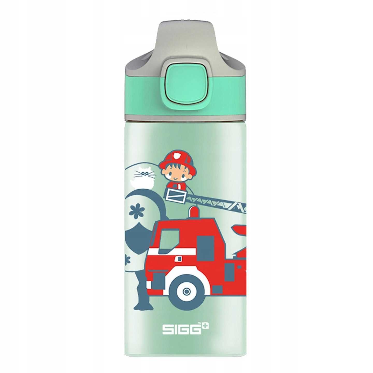 Bidon SIGG 400ml Fireman - aluminium, dla chłopców