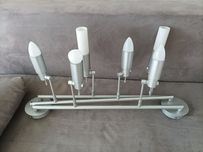 Lampa oświetlenia srebrna 6 pkt świetlnych