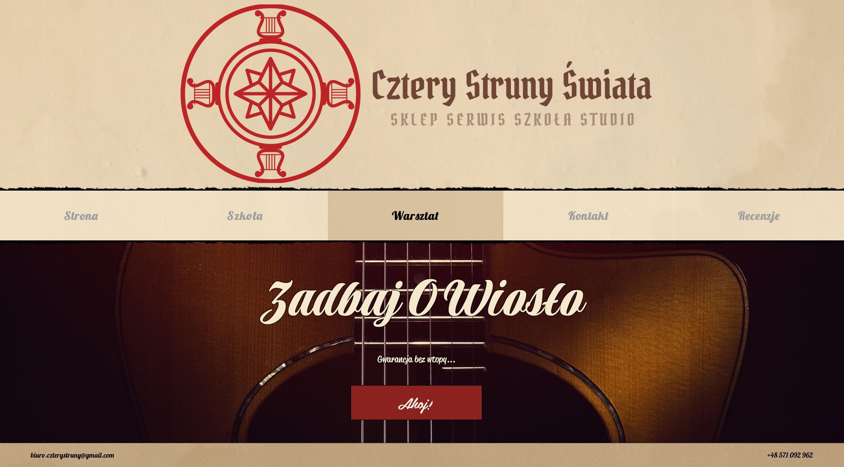 Naprawa i serwis instrumentów strunowych oraz urządzeń audio