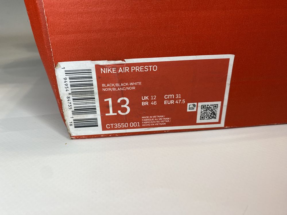 Новые ОРИГИНАЛ кроссовки Nike Air Presto