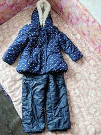 Куртка і напівкомбінезон для дівчинки 2-3 рокиєврозима