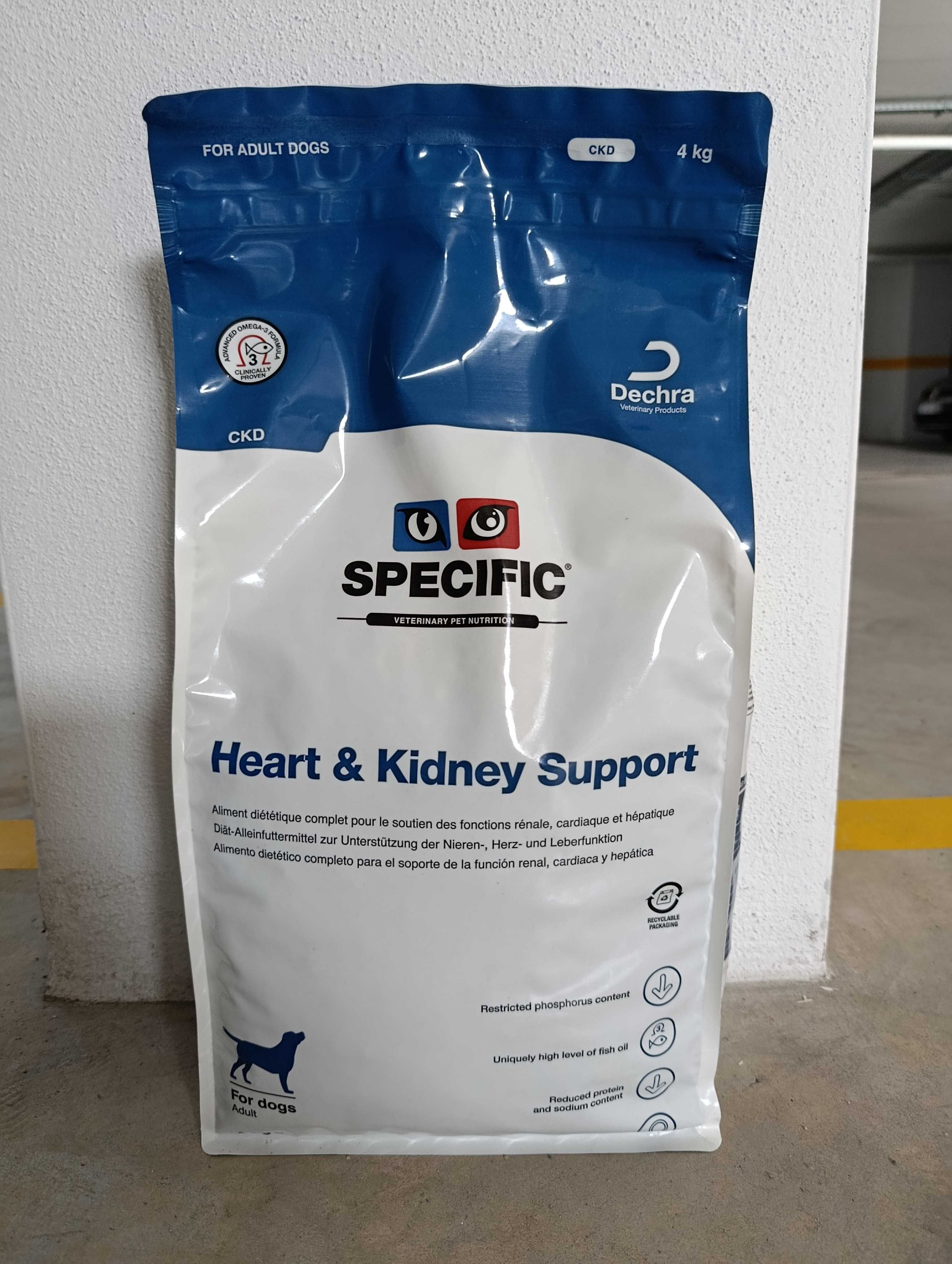 Ração para cão Specific Heart & Kidney