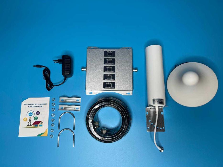 Репитер усилитель мобильной связи интернета 800/900/1800/2100/2600