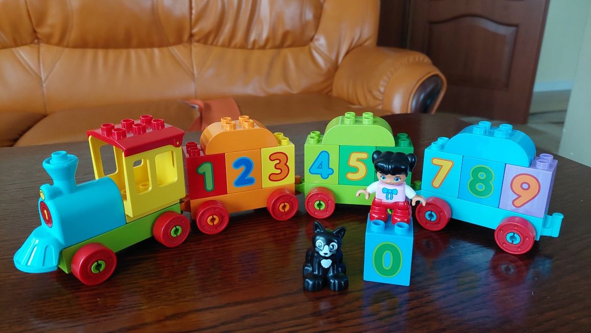 Lego duplo pociag z cyferkami