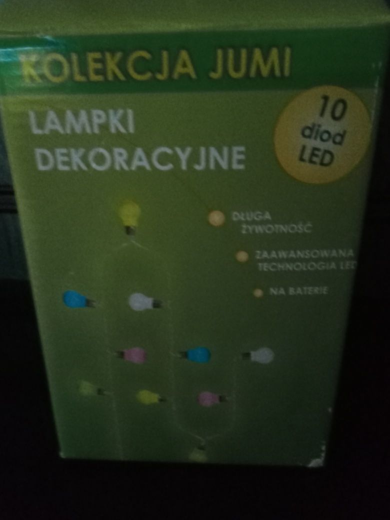 Lampki na baterie kolorowe żarówki