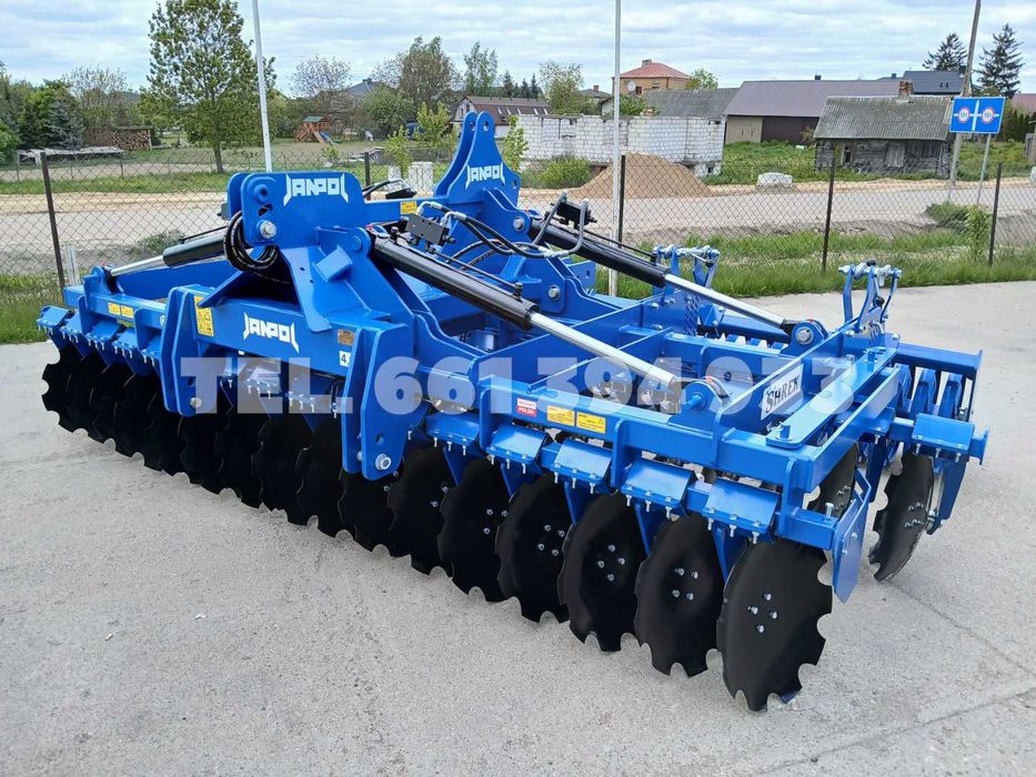 brona talerzowa hydrauliczna JANPOL SHREK 4m/5m 560 talerz daszek 600