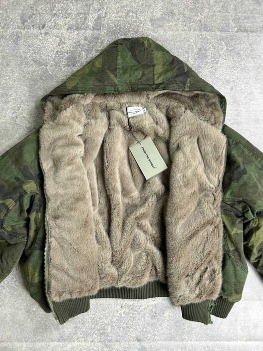Бомбер двосторонній камо с мехом куртка курточка пуховик мех MA-1 M S