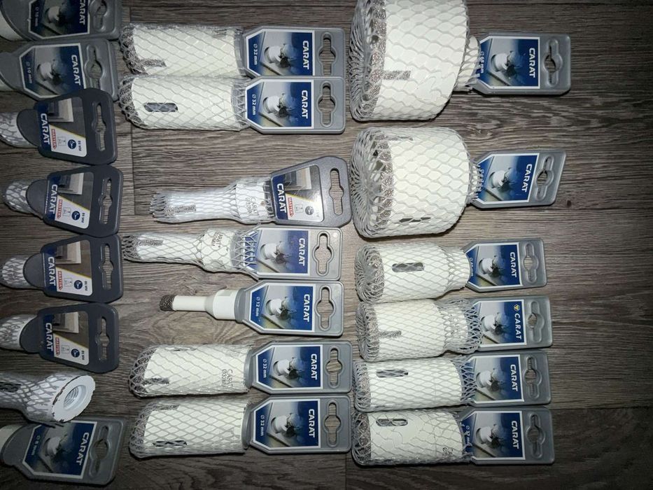 Алмазні коронки Carat Диск Круг Свердла СВП Плитка Фуга Клей Wurth