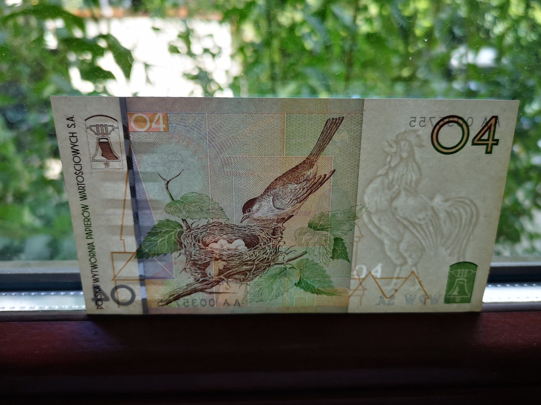 Polska wytwórnia papierów wartościowych Jaskółki banknot testowy krk