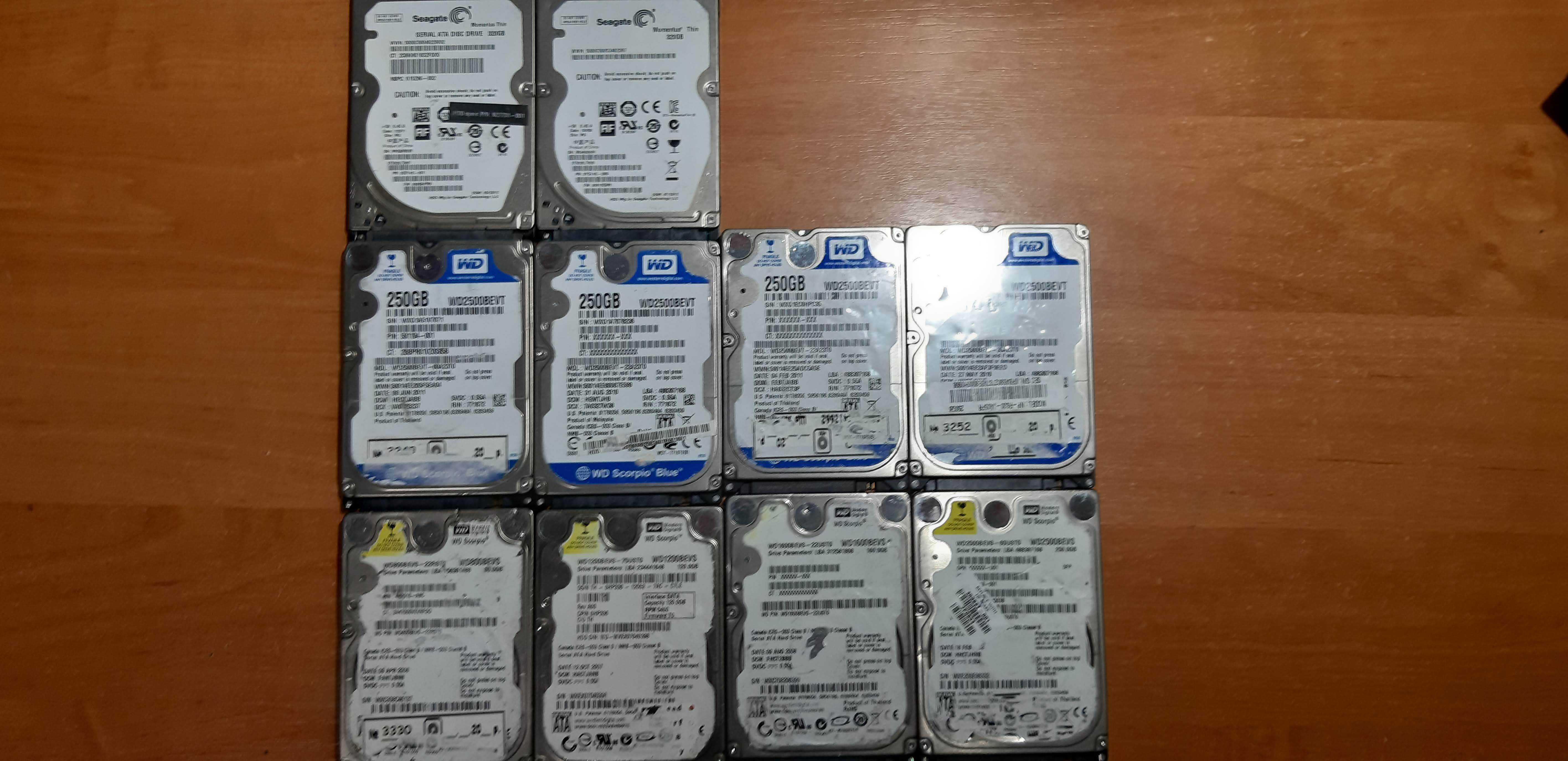 Жорсткі диски WD Seagate мегалот 10шт