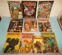 10 Revistas BD de Terror, anos 50/60/70