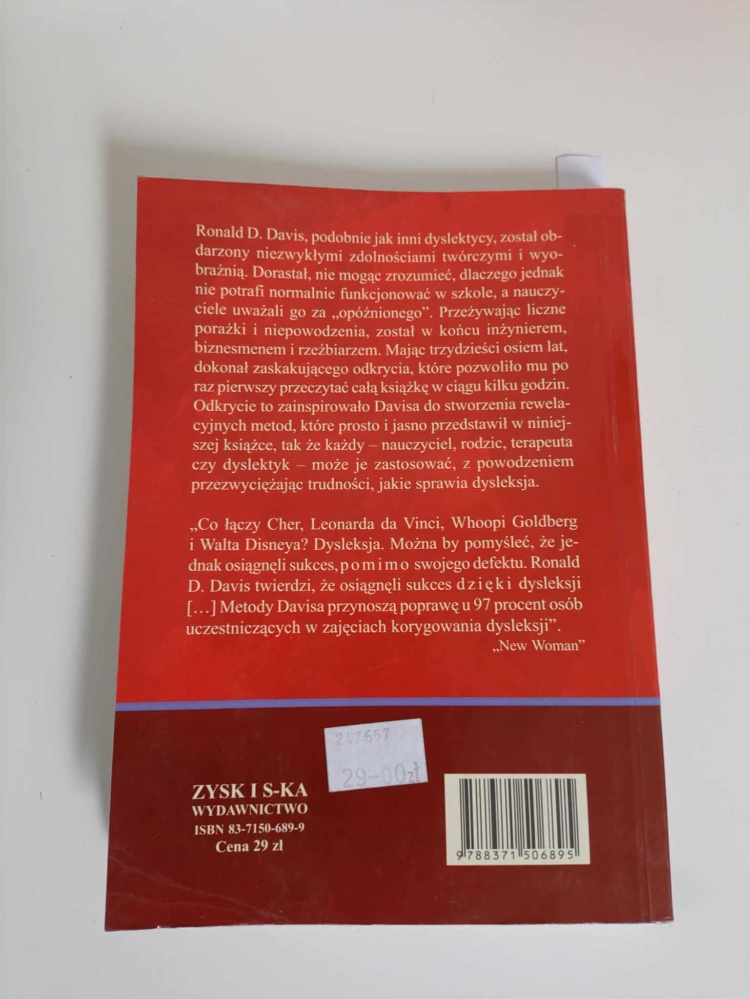 Dar dysleksji - Ronald Davis wydanie I z 1997 roku