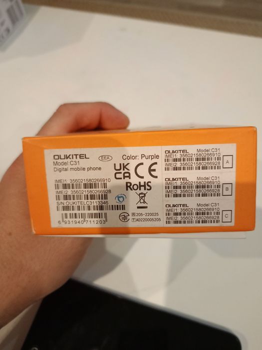 Telefon oukitel C31-zablokowany.