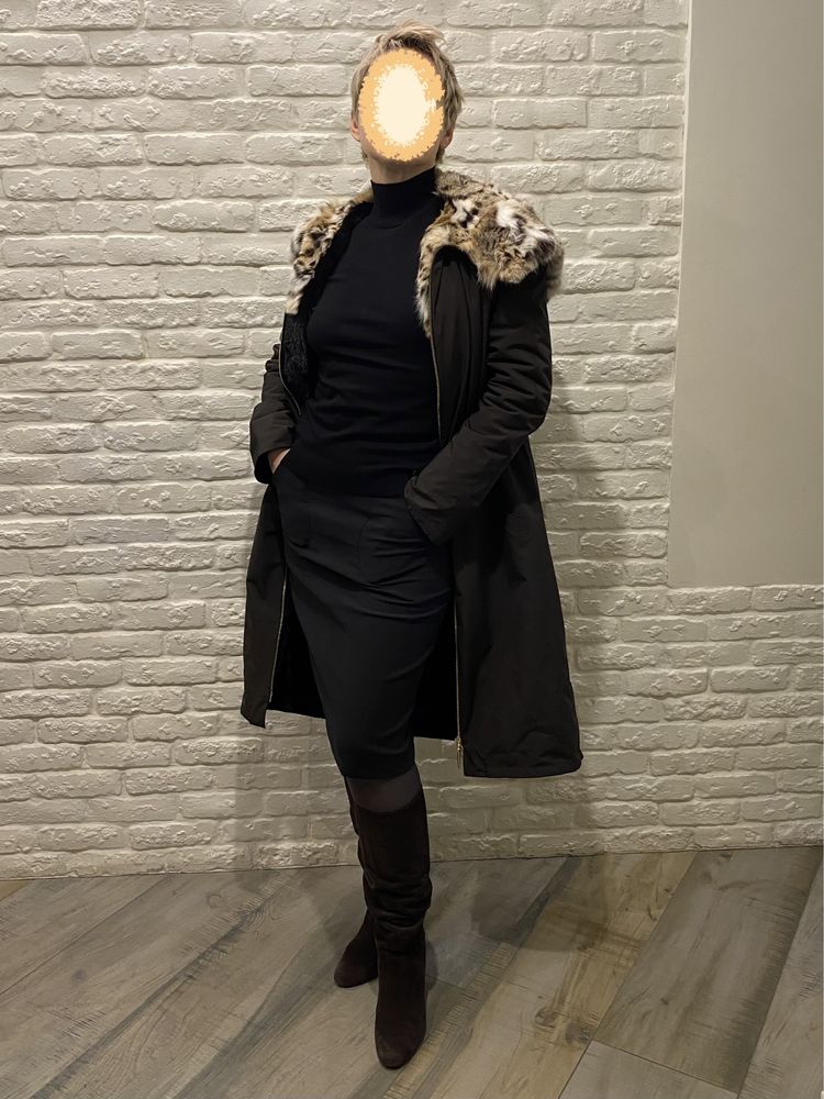 Зимове хутряне пальто Kizko Furs + Подарунок